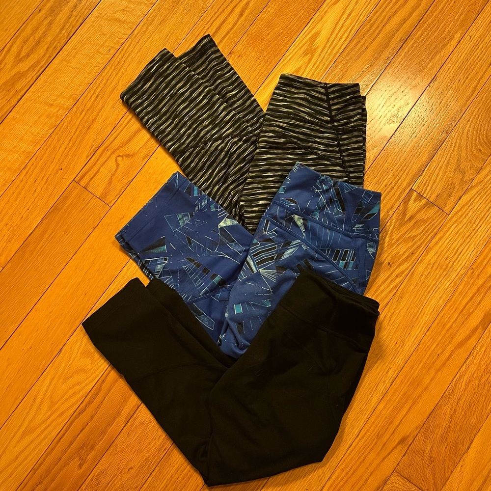 Workout legging bundle - 3 Zella capri leggings